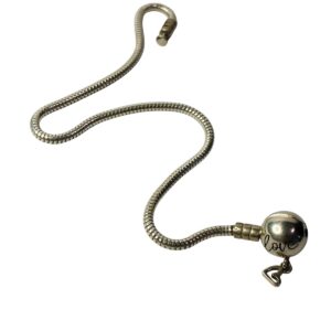 Pulseira da vida Bolinha escrito Love com pingente de coração vazado